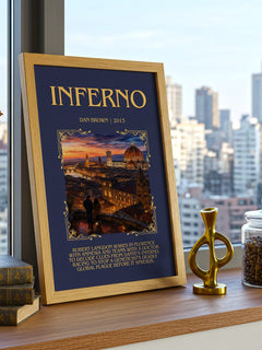 Inferno Minimalist Book Poster by Dan Brown – image 3