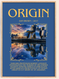 Origin Minimalist Book Poster by Dan Brown – image 1