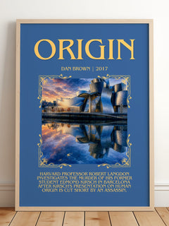 Origin Minimalist Book Poster by Dan Brown – image 2
