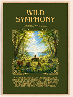 Wild Symphony Minimalist Book Poster by Dan Brown – image 1