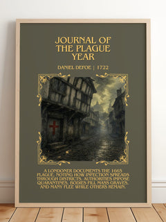 Journal Of The Plague Year Minimalist Book Poster by Daniel Defoe – image 2