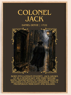 Colonel Jack Minimalist Book Poster by Daniel Defoe – image 1