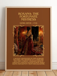 Roxana: The Fortunate Mistress Minimalist Book Poster by Daniel Defoe – image 2