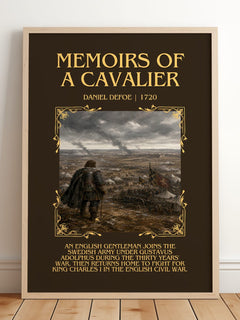 Memoirs Of A Cavalier Minimalist Book Poster by Daniel Defoe – image 2
