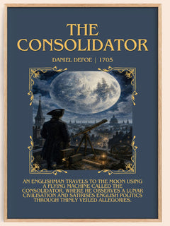 The Consolidator Minimalist Book Poster by Daniel Defoe – image 1