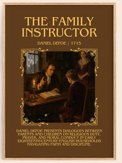 The Family Instructor Minimalist Book Poster by Daniel Defoe – image 1
