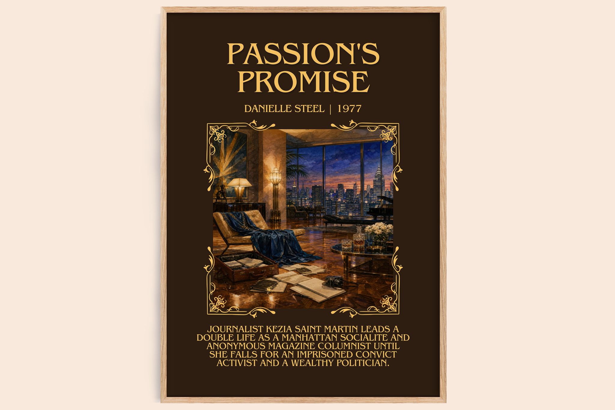 Passion's Promise Minimalist Book Poster by Danielle Steel