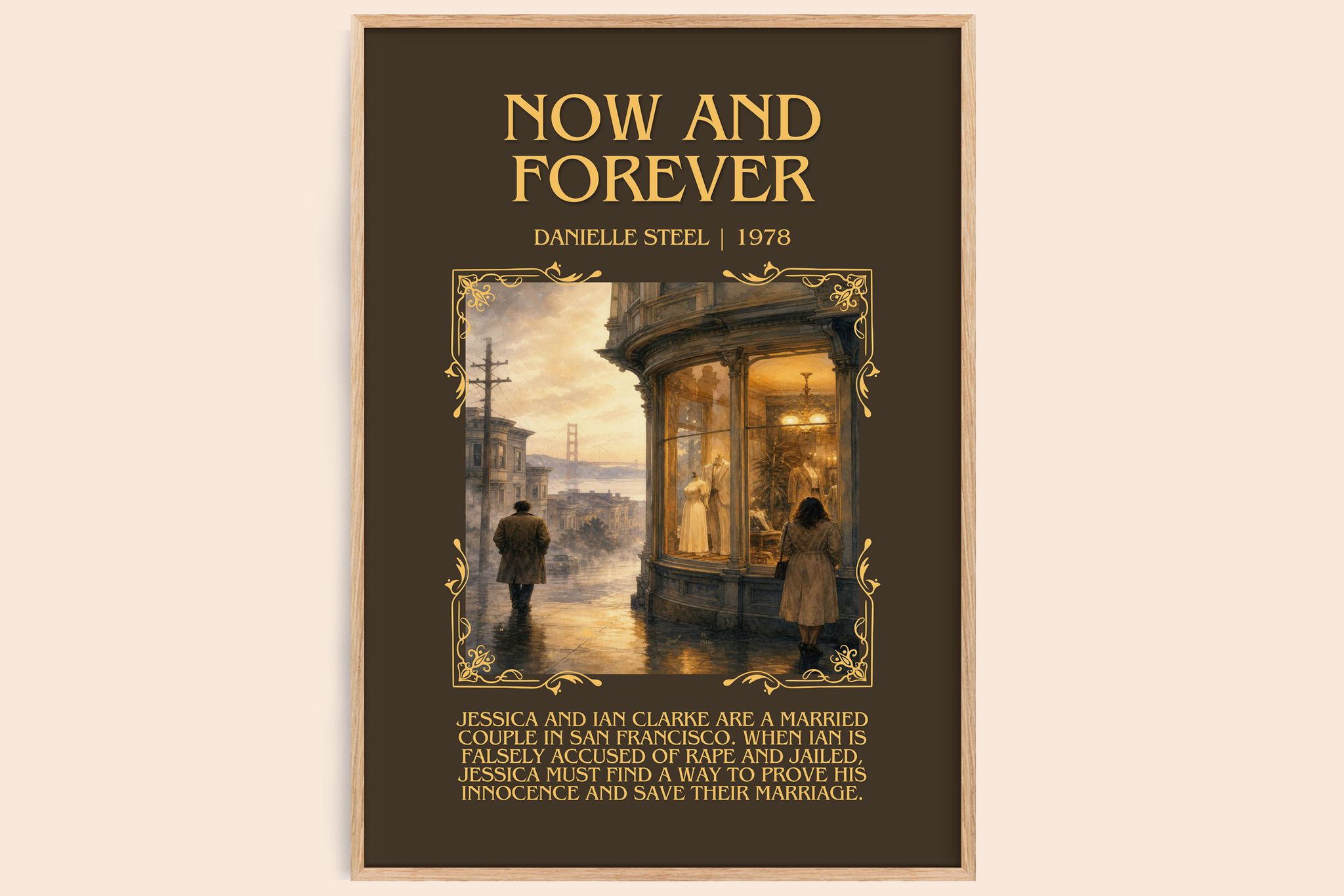 Now And Forever Minimalist Book Poster by Danielle Steel