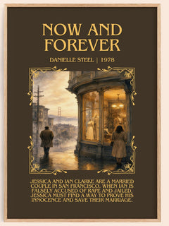 Now And Forever Minimalist Book Poster by Danielle Steel – image 1