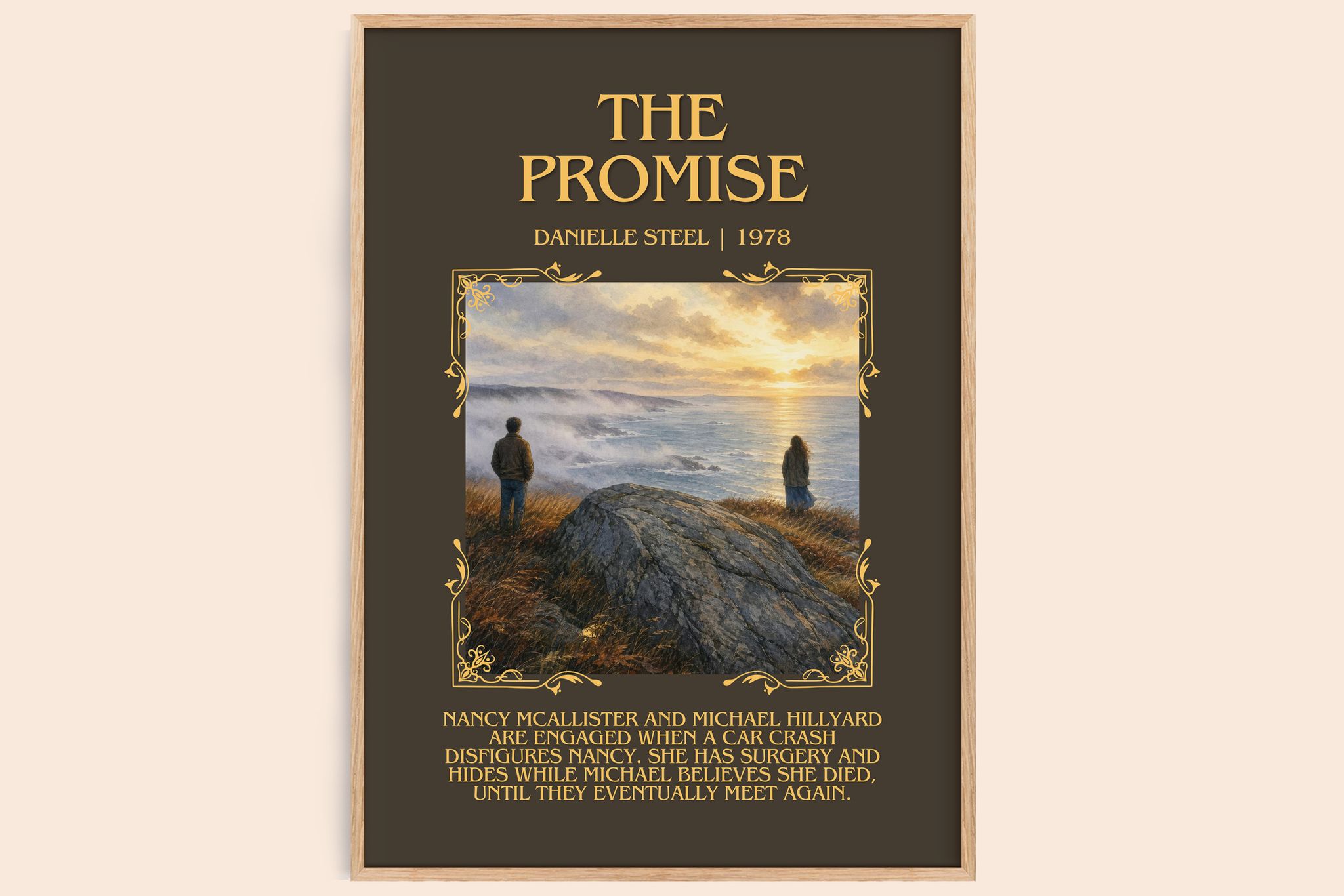 The Promise Minimalist Book Poster by Danielle Steel