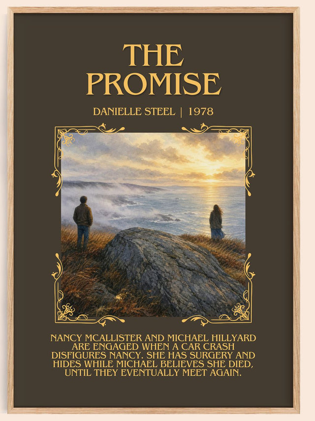 The Promise Minimalist Book Poster by Danielle Steel