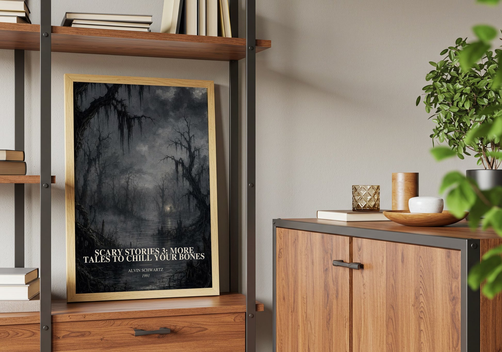 Scary Stories 3: More Tales To Chill Your Bones book watercolour illustration paper finish options – matte satin gloss