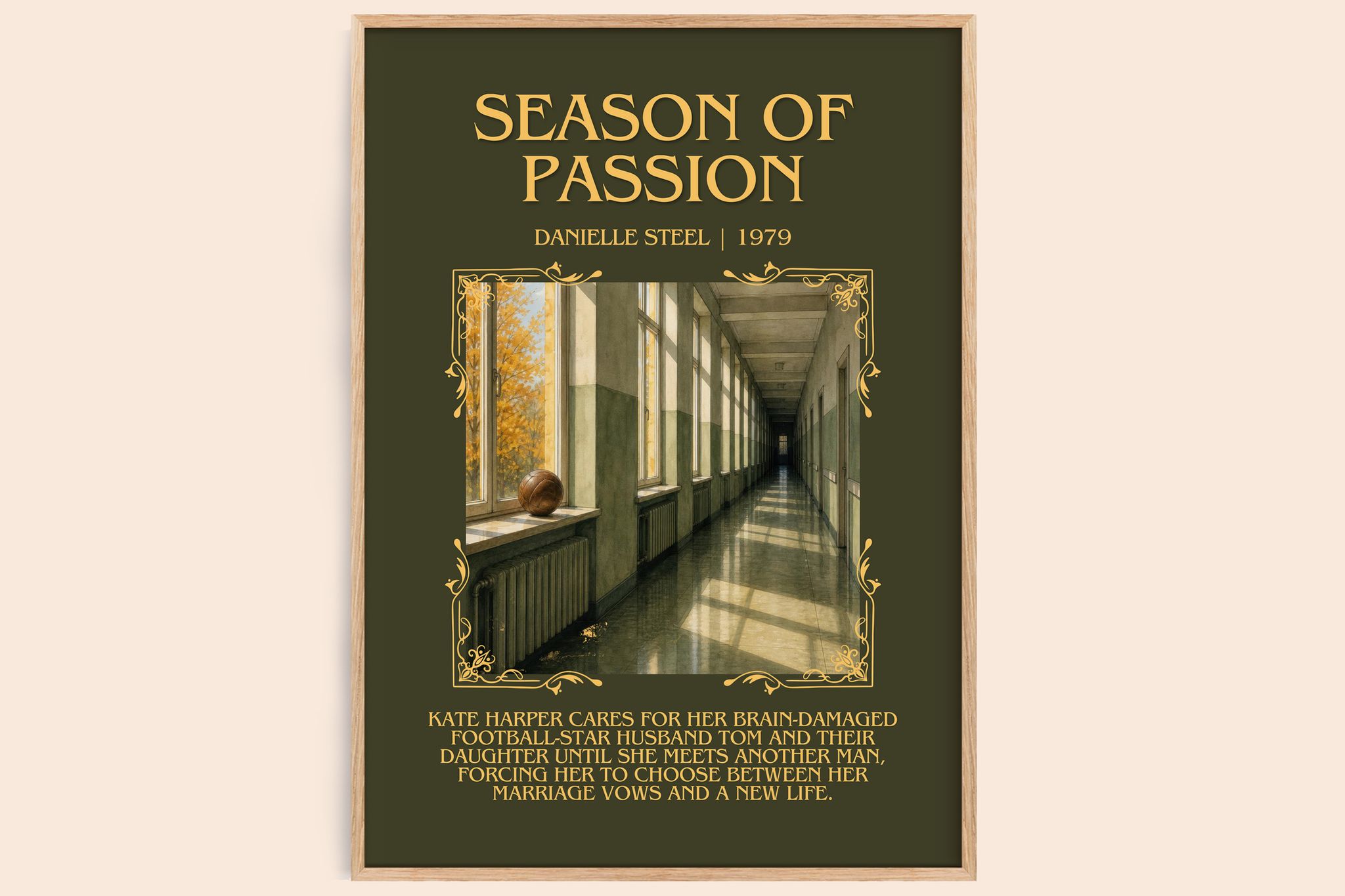Season Of Passion Minimalist Book Poster by Danielle Steel