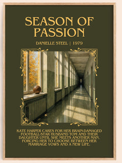Season Of Passion Minimalist Book Poster by Danielle Steel – image 1