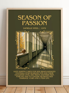 Season Of Passion Minimalist Book Poster by Danielle Steel – image 2