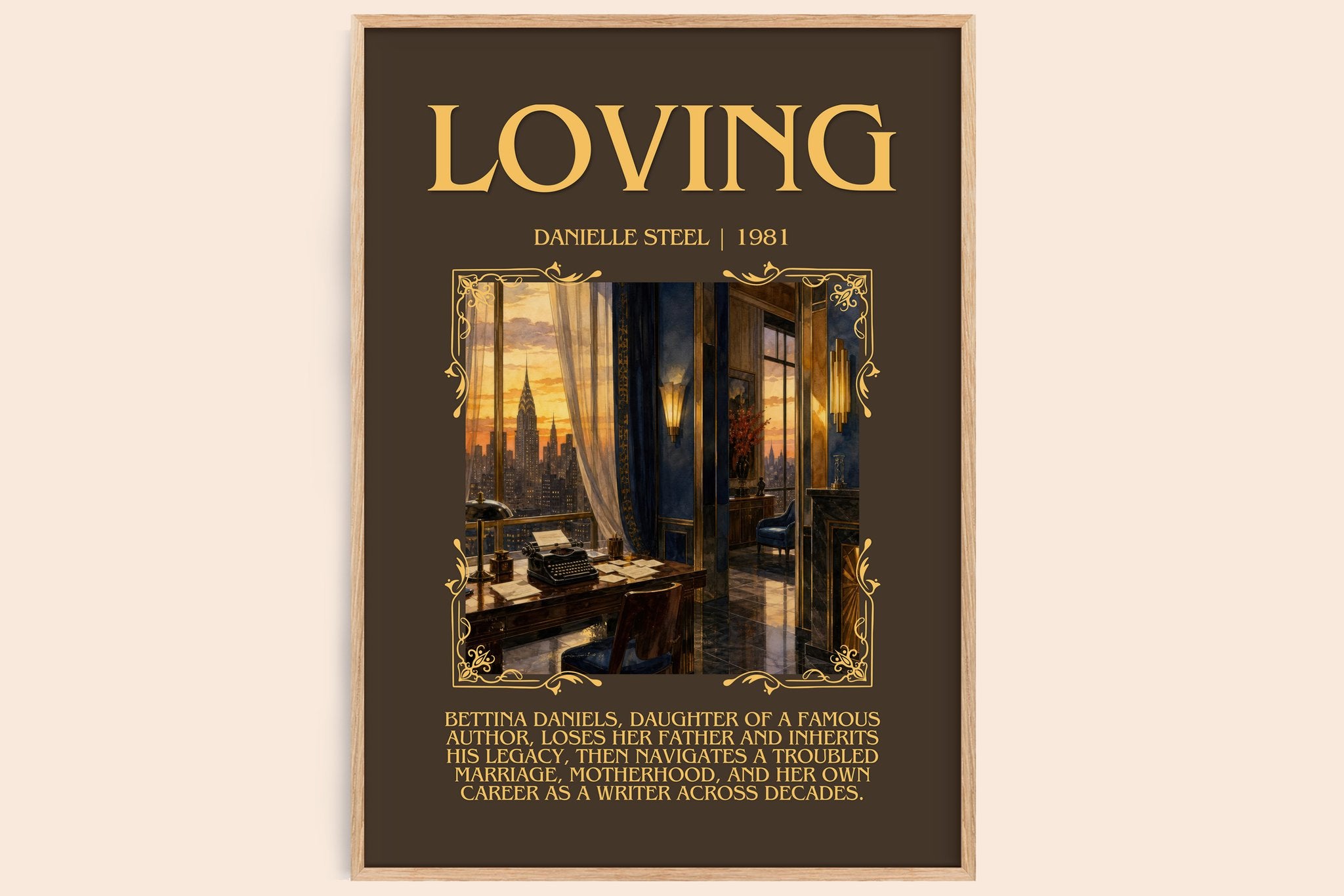 Loving Minimalist Book Poster by Danielle Steel