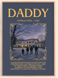 Daddy Minimalist Book Poster by Danielle Steel – image 1