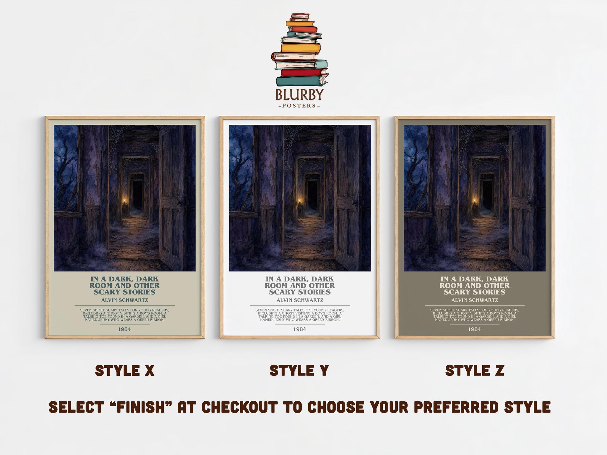 In A Dark, Dark Room And Other Scary Stories Bookish Wall Art – A.
