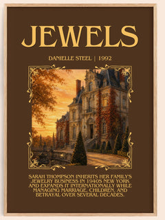 Jewels Minimalist Book Poster by Danielle Steel – image 1