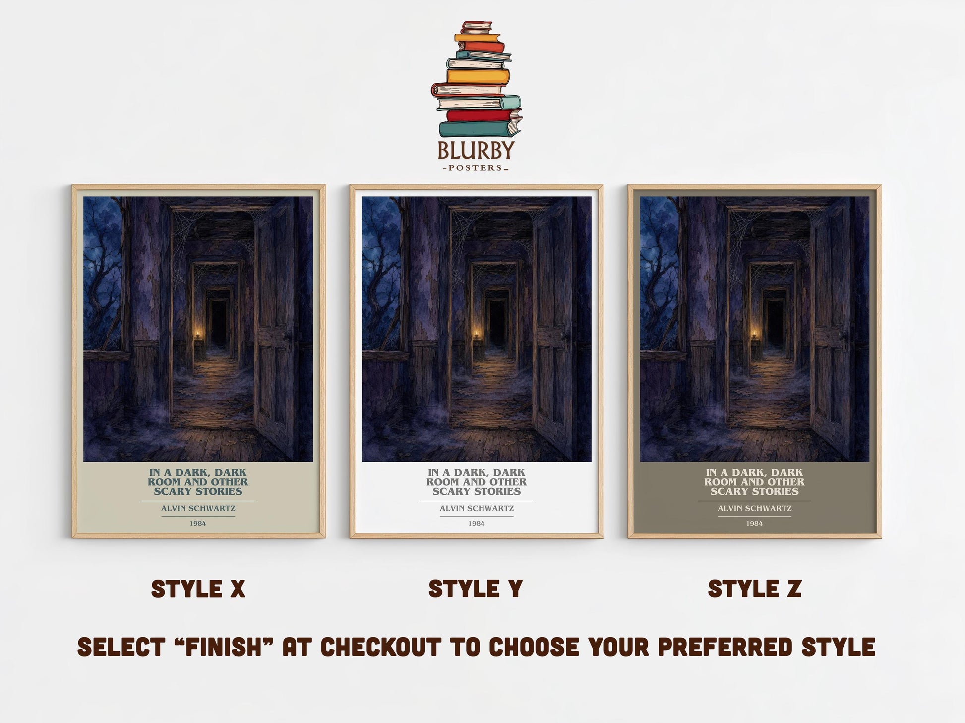 In A Dark, Dark Room And Other Scary Stories Book Cover Poster – A.