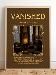 Vanished Minimalist Book Poster by Danielle Steel – image 2