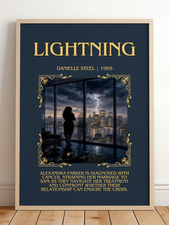 Lightning Minimalist Book Poster by Danielle Steel – image 2