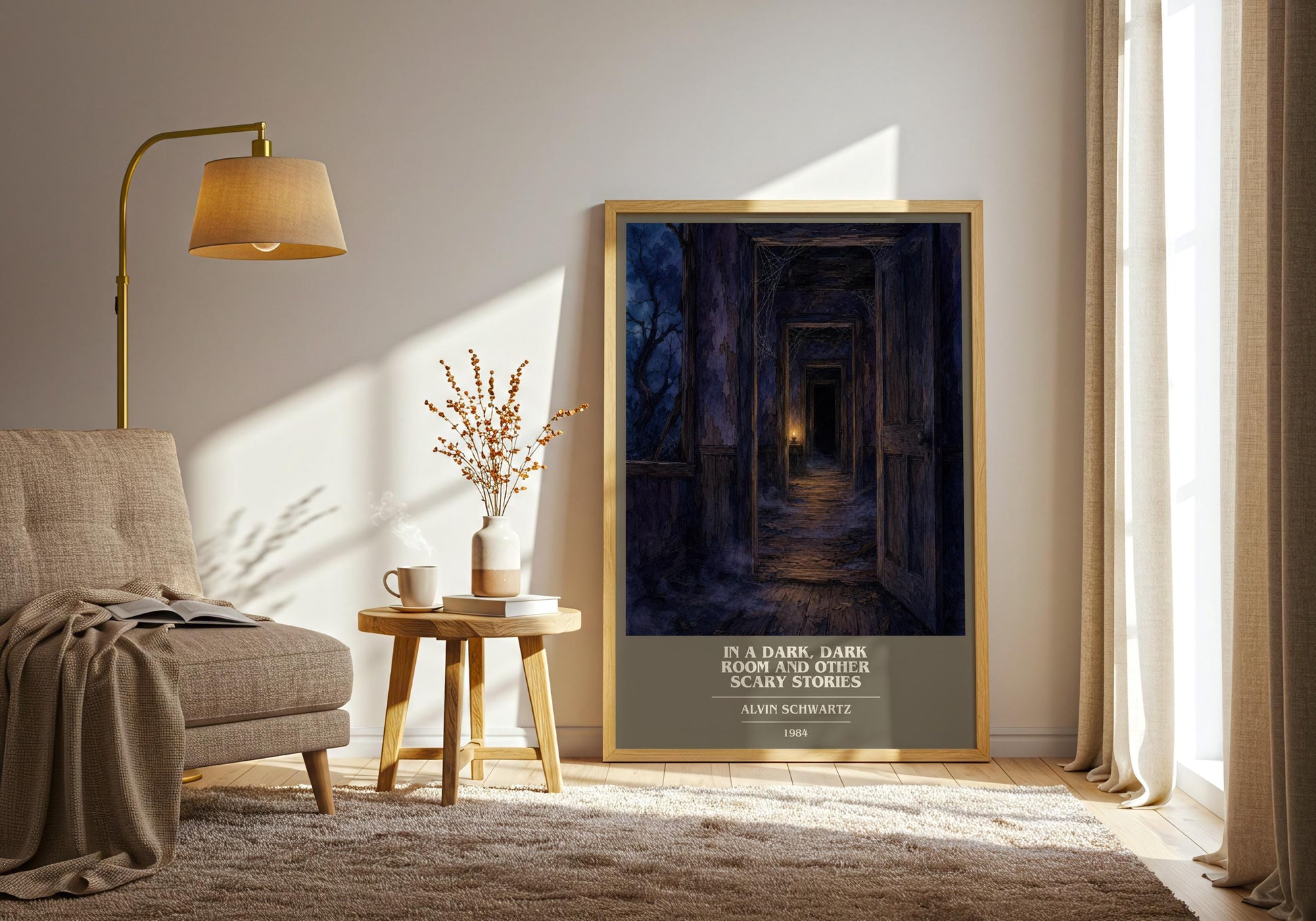 In A Dark, Dark Room And Other Scary Stories Book Cover Poster – A.