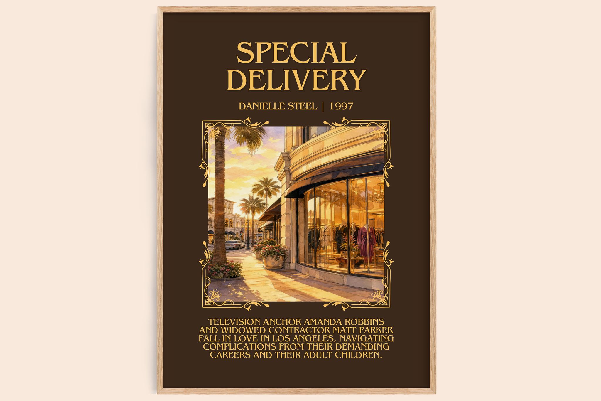Special Delivery Minimalist Book Poster by Danielle Steel