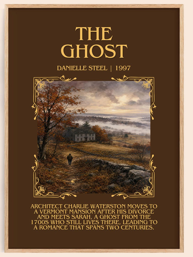 The Ghost Minimalist Book Poster by Danielle Steel