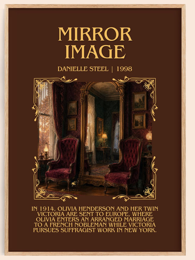 Mirror Image Minimalist Book Poster by Danielle Steel