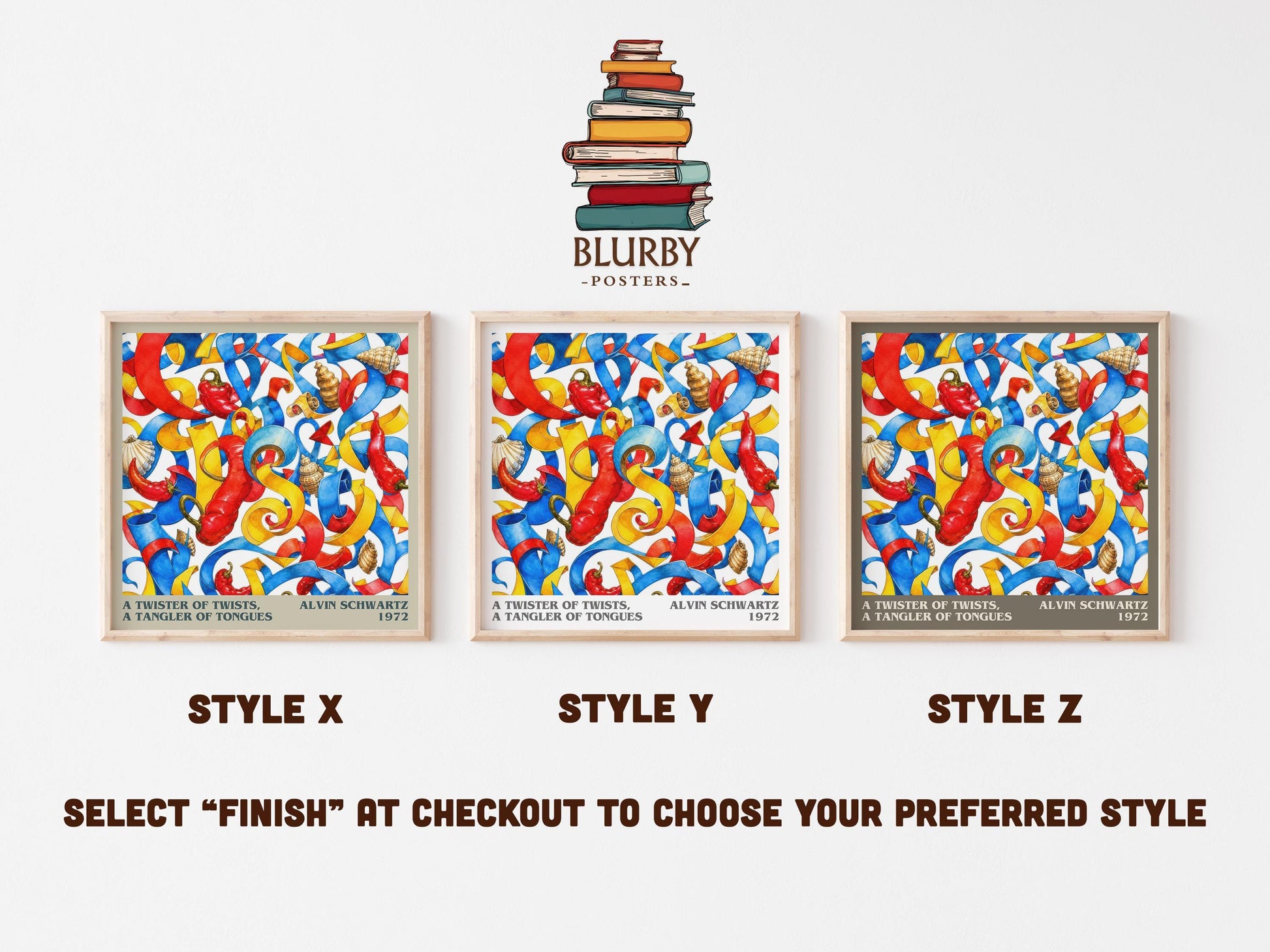Twister Of Twists, A Tangler Of Tongues Literary Art Print – A.