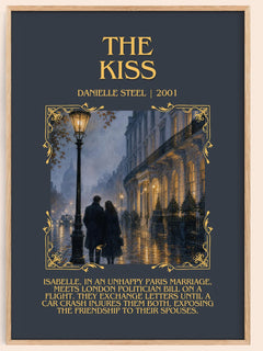 The Kiss Minimalist Book Poster by Danielle Steel – image 1