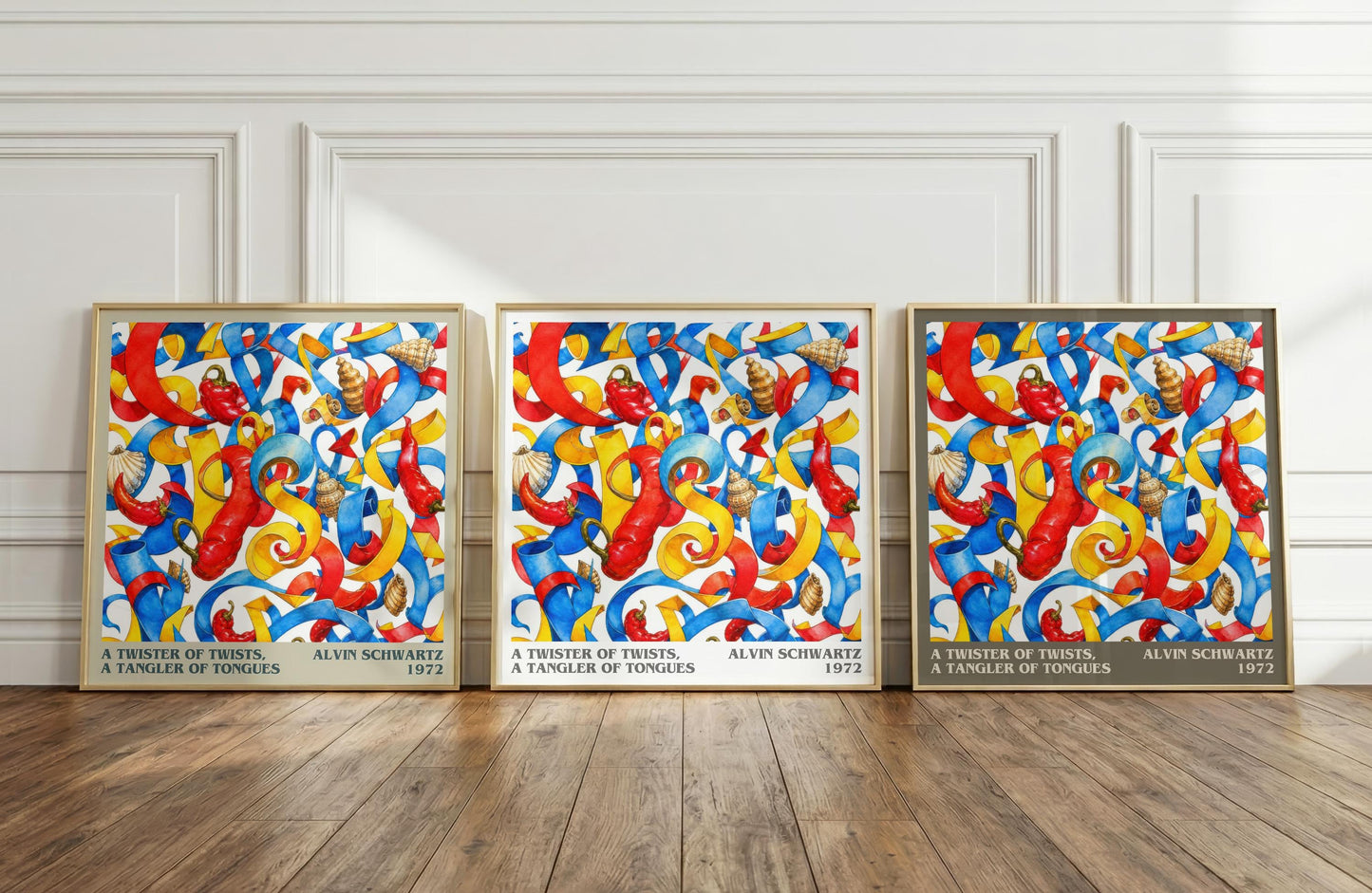Twister Of Twists, A Tangler Of Tongues Literary Art Print – A.
