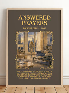 Answered Prayers Minimalist Book Poster by Danielle Steel – image 2