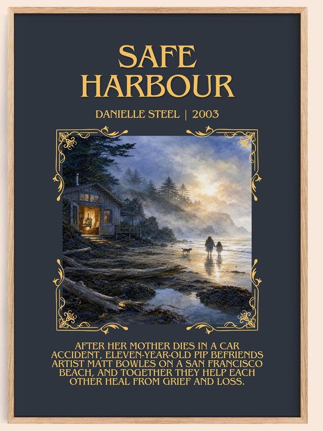 Safe Harbour Minimalist Book Poster by Danielle Steel