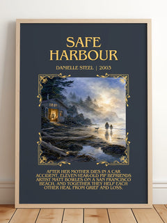 Safe Harbour Minimalist Book Poster by Danielle Steel – image 2