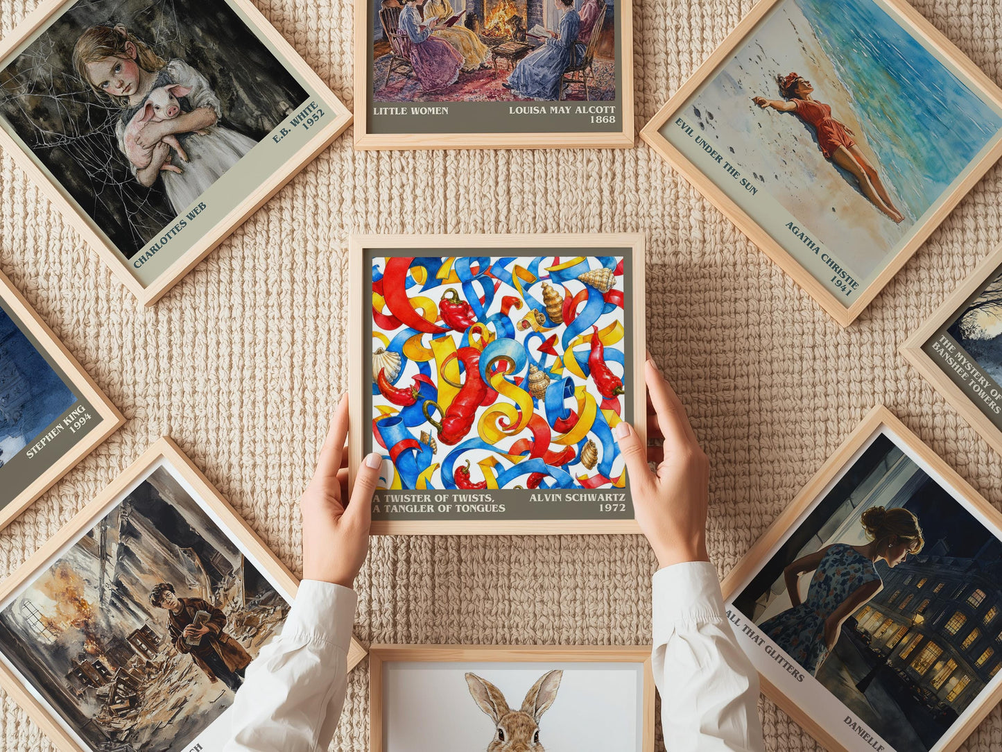 Twister Of Twists, A Tangler Of Tongues Literary Art Print – A.