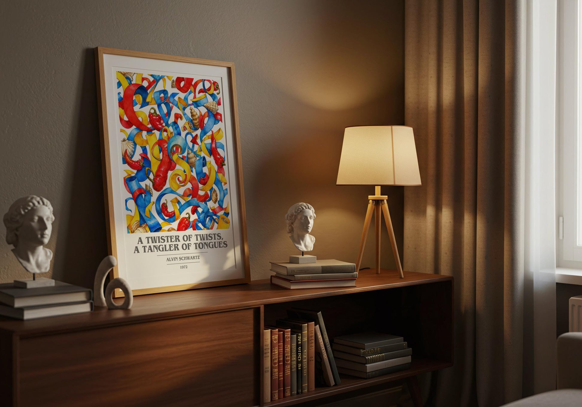Twister Of Twists, A Tangler Of Tongues Book Cover Poster – A.