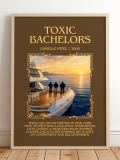 Toxic Bachelors Minimalist Book Poster by Danielle Steel – image 2