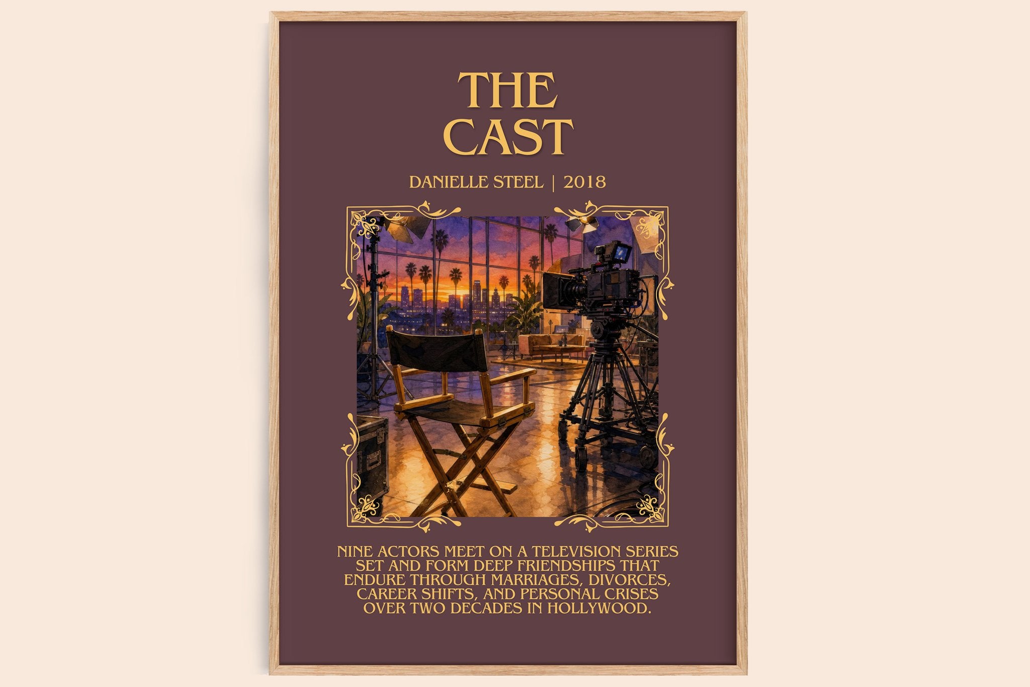 The Cast Minimalist Book Poster by Danielle Steel