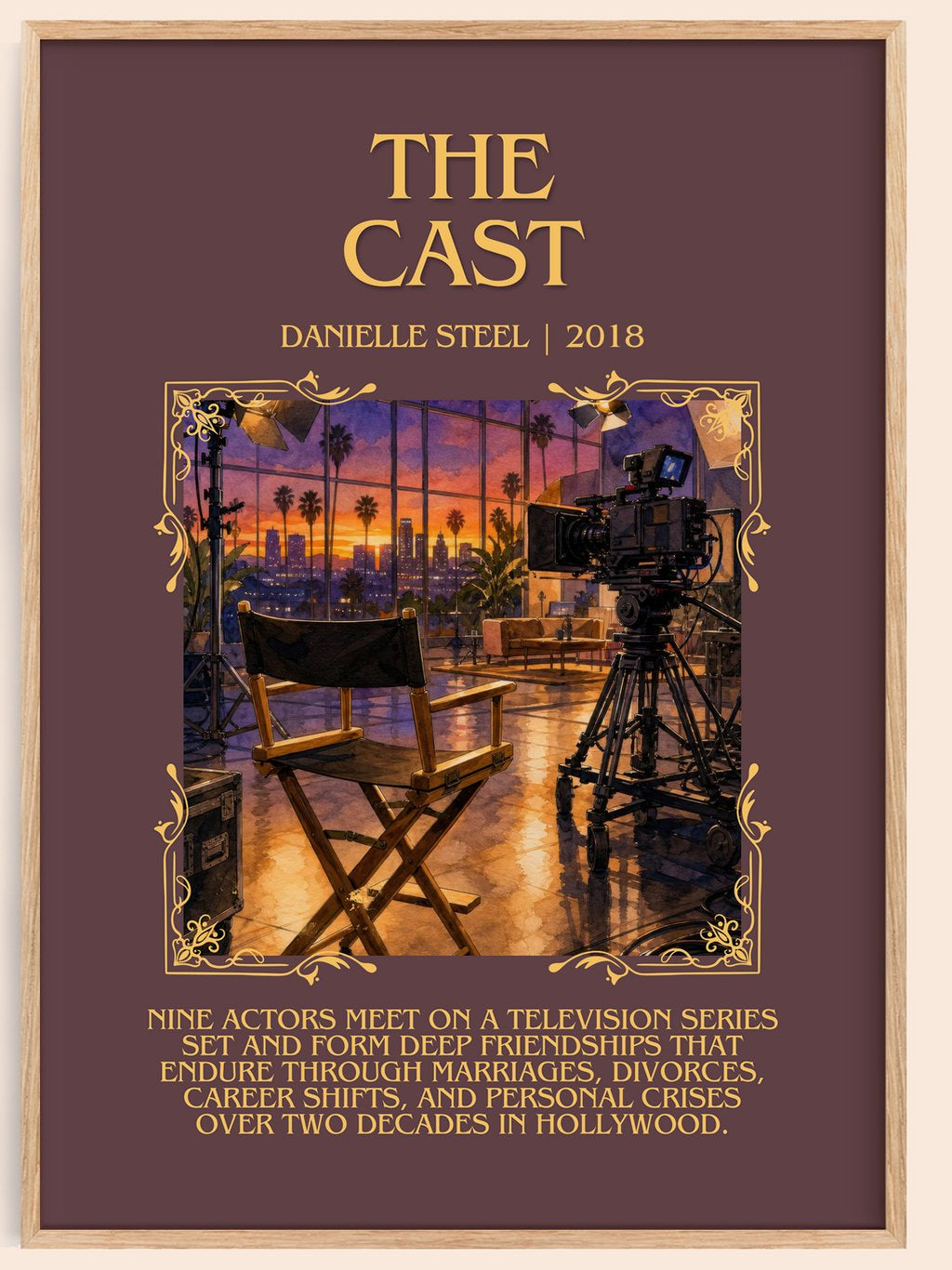 The Cast Minimalist Book Poster by Danielle Steel – book poster