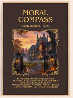 Moral Compass Minimalist Book Poster by Danielle Steel – image 1