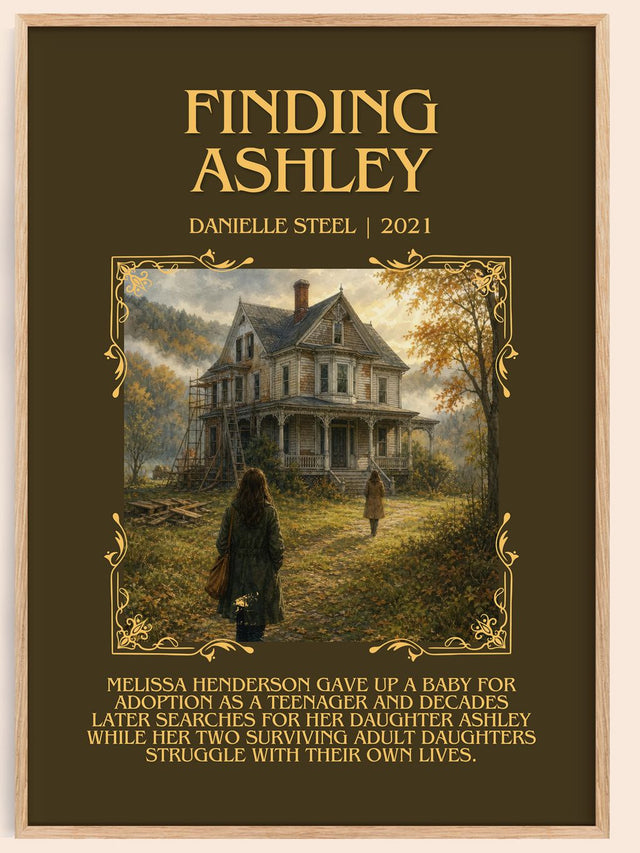 Finding Ashley Minimalist Book Poster by Danielle Steel