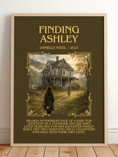 Finding Ashley Minimalist Book Poster by Danielle Steel – image 2