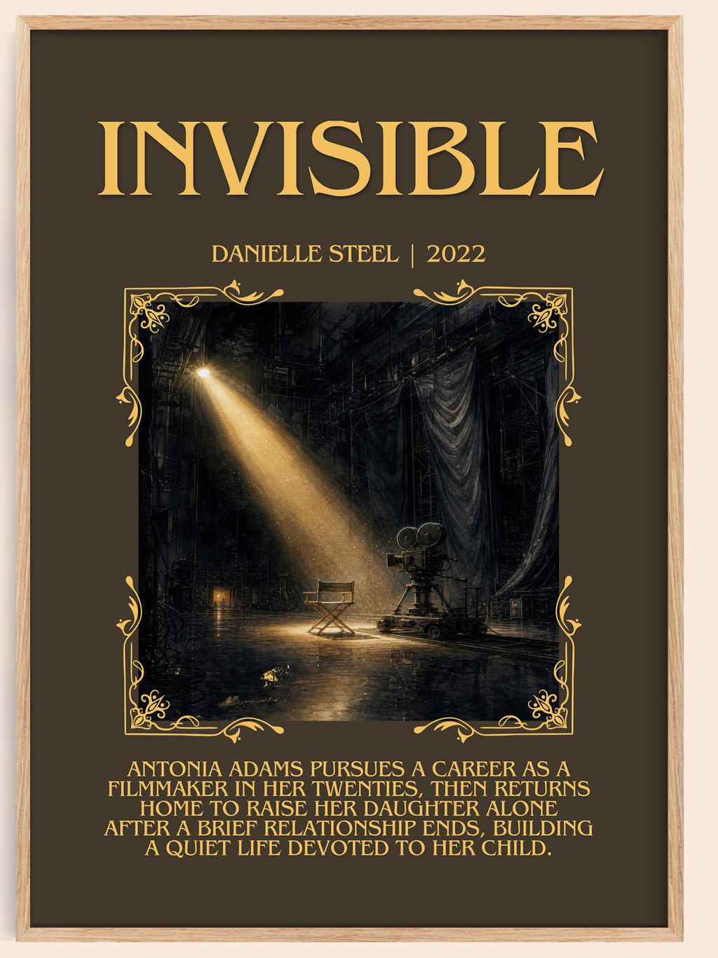 Invisible Minimalist Book Poster by Danielle Steel – book poster