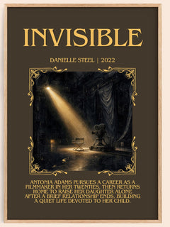 Invisible Minimalist Book Poster by Danielle Steel – image 1