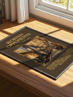 Worthy Opponents Minimalist Book Poster by Danielle Steel – image 4