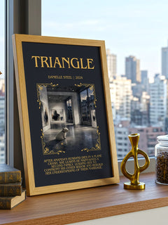 Triangle Minimalist Book Poster by Danielle Steel – image 3