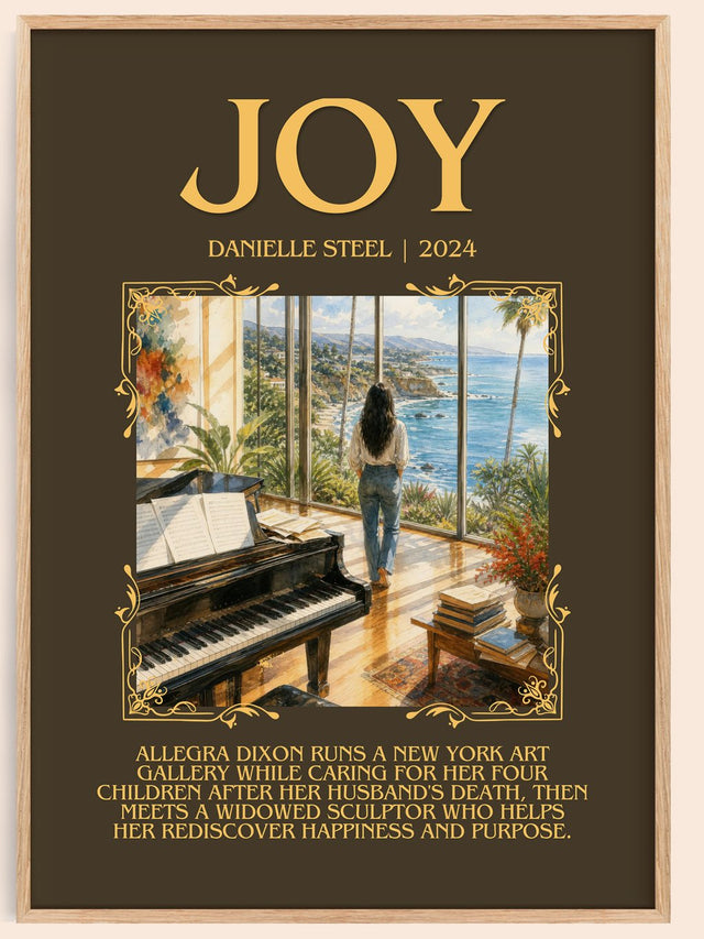 Joy Minimalist Book Poster by Danielle Steel