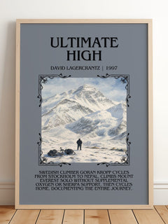 Ultimate High Minimalist Book Poster by David Lagercrantz – image 2